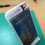 iPhone６画面割れ修理前画像